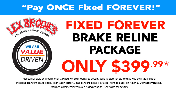 Fixed Forever Brake Reline Package | Lex Brodies