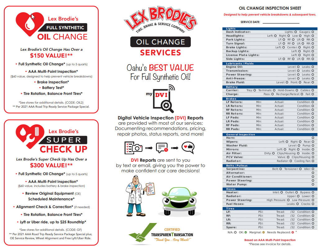 oil change services | Lex Brodies