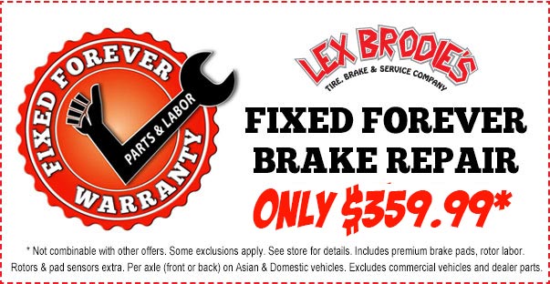 Fixed Forever Brake Repairs - ONLY $359.99